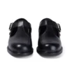 Chaussures en cuir à bride en T Lach pour filles, noir Chaussures en cuir à bride en T Lach pour filles, noir