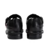 Chaussures en cuir à bride en T Lach pour filles, noir Chaussures en cuir à bride en T Lach pour filles, noir