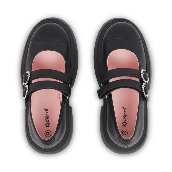 Chaussures en cuir Kenzi MJ pour jeunes filles, noir Chaussures en cuir Kenzi MJ pour jeunes filles, noir