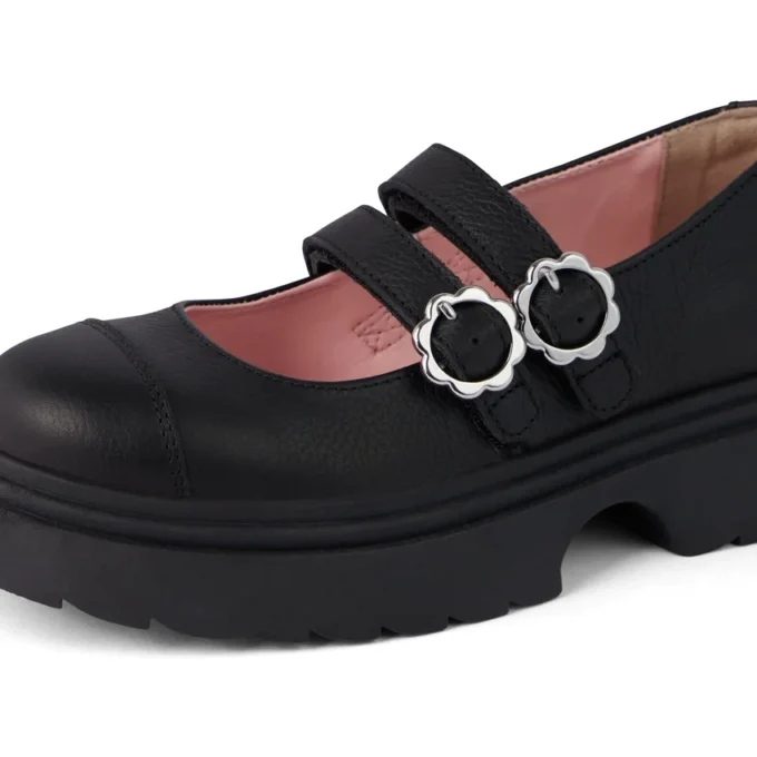 Chaussures en cuir Kenzi MJ pour jeunes filles, noir Chaussures en cuir Kenzi MJ pour jeunes filles, noir