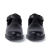 Chaussures en cuir Lach T-Bar pour jeunes filles, noir