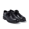 Chaussures en cuir Lach T-Bar pour jeunes filles, noir