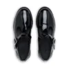 Chaussures en cuir Lach T-Bar pour jeunes filles, noir