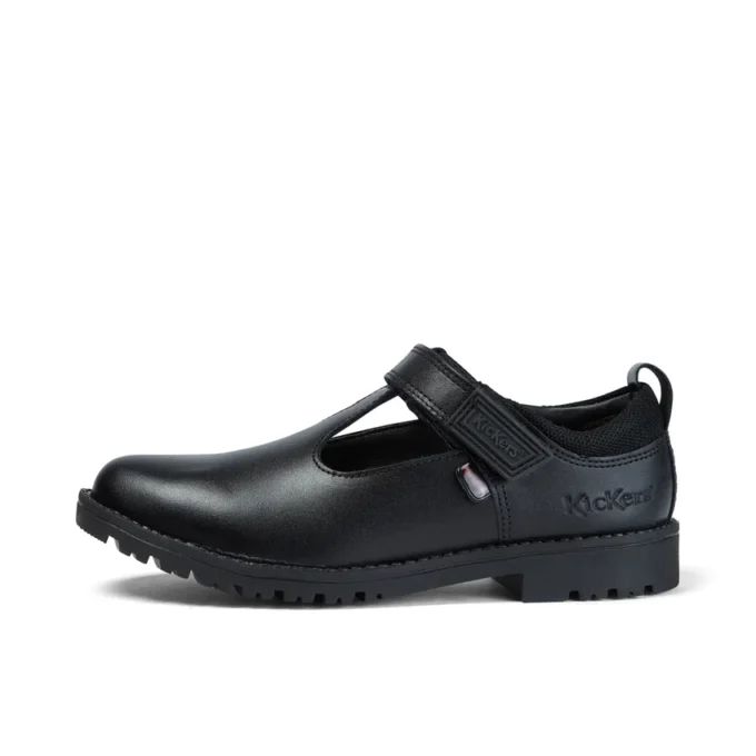 Chaussures en cuir Lachly T-Bar pour filles, noir Chaussures en cuir Lachly T-Bar pour filles, noir