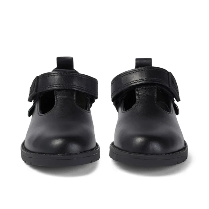 Chaussures en cuir Lachly T Bar pour petites filles, noir Chaussures en cuir Lachly T Bar pour petites filles, noir