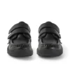 Chaussures en cuir noir Reasan Twin Vel pour garçons en bas âge