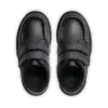 Chaussures en cuir noir Reasan Twin Vel pour garçons en bas âge