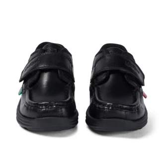 Chaussures en cuir Reasan Strap pour garçons, noir