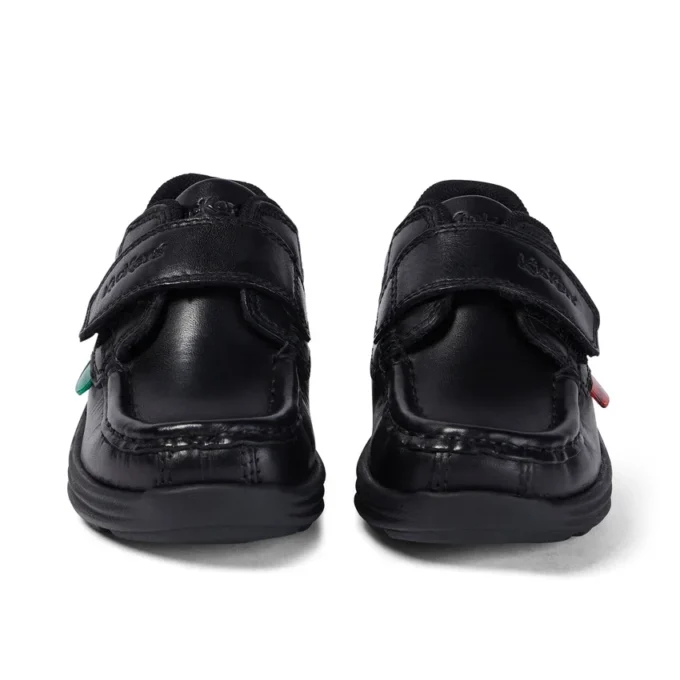 Chaussures en cuir Reasan Strap pour garçons, noir