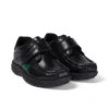 Chaussures en cuir Reasan Strap pour garçons, noir