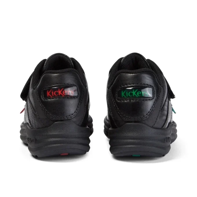 Chaussures en cuir Reasan Strap pour garçons, noir