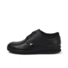 Chaussures en cuir Troiko Lo pour jeunes hommes, noir