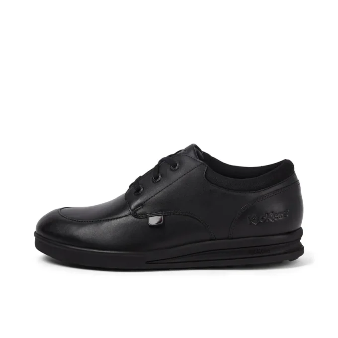 Chaussures en cuir Troiko Lo pour jeunes hommes, noir
