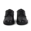 Chaussures en cuir Troiko Lo pour jeunes hommes, noir
