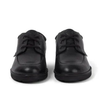 Chaussures en cuir Troiko Lo pour jeunes hommes, noir