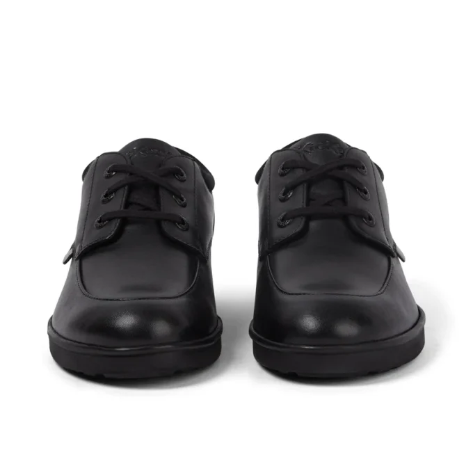Chaussures en cuir Troiko Lo pour jeunes hommes, noir