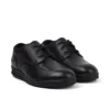 Chaussures en cuir Troiko Lo pour jeunes hommes, noir