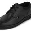 Chaussures en cuir Troiko Lo pour jeunes hommes, noir