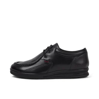 Chaussures en cuir Troiko Wall pour homme jeune, noir