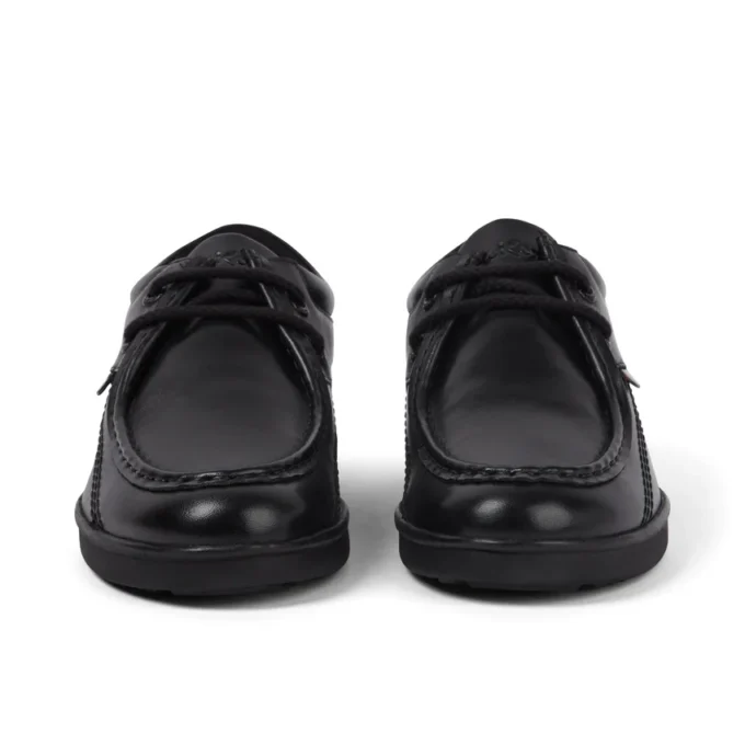 Chaussures en cuir Troiko Wall pour homme jeune, noir