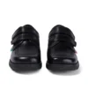 Chaussures Fragma Lo Twin Vel en cuir noir pour garçons en bas âge