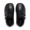 Chaussures Fragma Lo Twin Vel en cuir noir pour garçons en bas âge