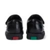 Chaussures Fragma Lo Twin Vel en cuir noir pour garçons en bas âge
