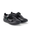 Chaussures Kariko à bride en T en cuir verni noir pour filles