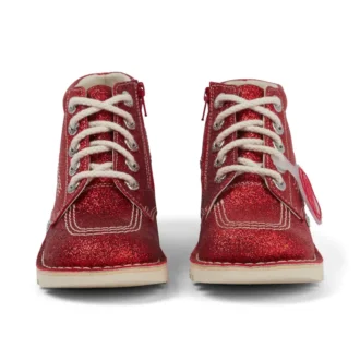 Chaussures Kick Hi Glitter unisexes junior, rouges