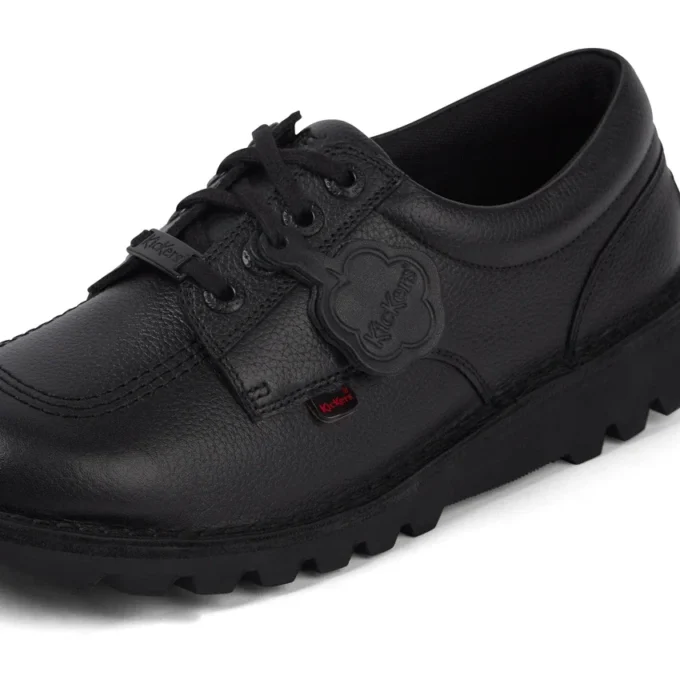 Chaussures Kick Lo Tab en cuir noir pour homme adulte Chaussures Kick Lo Tab en cuir noir pour homme adulte