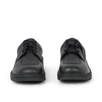 Chaussures Kick Shoe Tumble en cuir noir, unisexe adulte