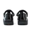 Chaussures Kick T-Bar en cuir verni noir pour jeunes filles