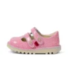 Chaussures Kick T-Bar Fruit en cuir verni rose pour bébé unisexe Chaussures Kick T-Bar Fruit en cuir verni rose pour bébé unisexe