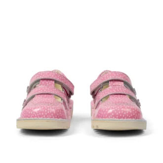 Chaussures Kick T-Bar Fruit en cuir verni rose pour bébé unisexe