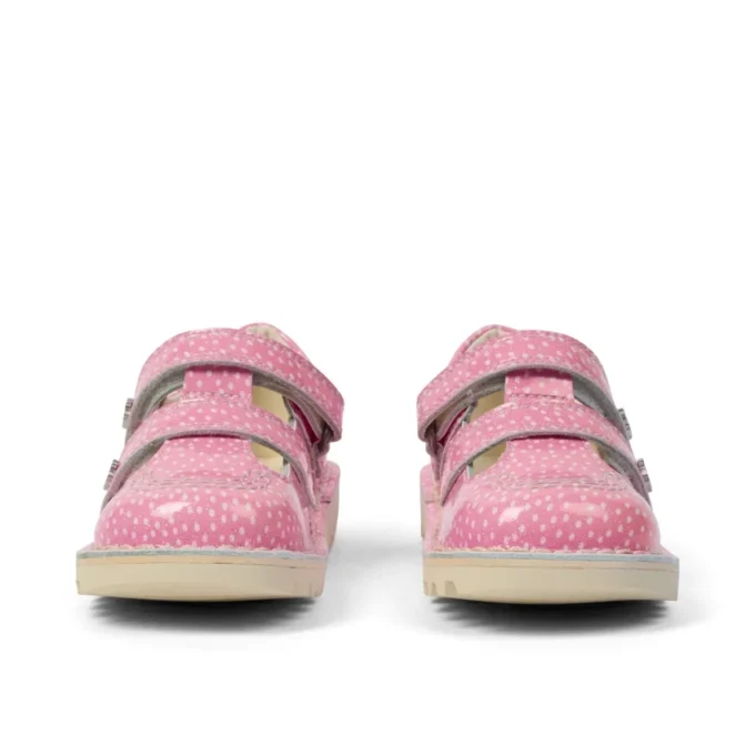 Chaussures Kick T-Bar Fruit en cuir verni rose pour bébé unisexe Chaussures Kick T-Bar Fruit en cuir verni rose pour bébé unisexe