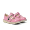 Chaussures Kick T-Bar Fruit en cuir verni rose pour bébé unisexe Chaussures Kick T-Bar Fruit en cuir verni rose pour bébé unisexe