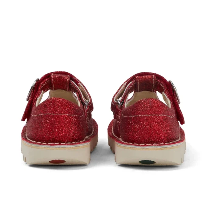 Chaussures Kick T-Bar Glitter unisexes pour bébés, rouge Chaussures Kick T-Bar Glitter unisexes pour bébés, rouge