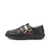 Chaussures Kick T-Bar Goldie unisexes pour adultes, noires