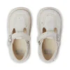 Chaussures Kick T-Bar pailletées unisexes pour bébés, blanches Chaussures Kick T-Bar pailletées unisexes pour bébés, blanches