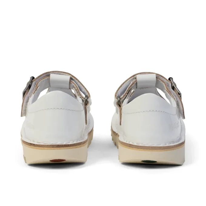 Chaussures Kick T-Bar pour bébé fille, blanches