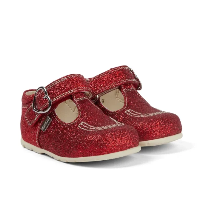 Chaussures Kick T pailletées unisexe pour bébé, rouge Chaussures Kick T pailletées unisexe pour bébé, rouge