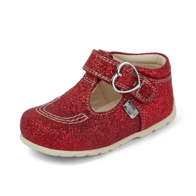 Chaussures Kick T pailletées unisexe pour bébé, rouge Chaussures Kick T pailletées unisexe pour bébé, rouge