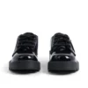 Chaussures Kori à lacets en cuir verni noir pour filles
