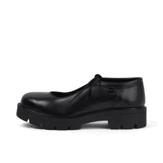 Chaussures Kori MJ à lacets en cuir noir pour femmes