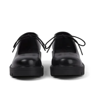 Chaussures Kori MJ à lacets en cuir noir pour femmes