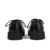 Chaussures Kori MJ à lacets en cuir noir pour femmes Chaussures Kori MJ à lacets en cuir noir pour femmes