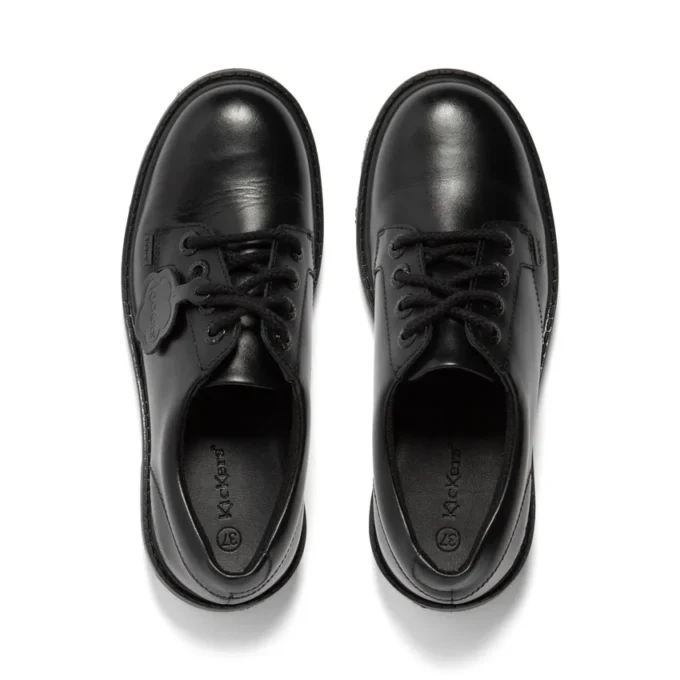 Chaussures à lacets Kori pour femme adulte, cuir brillant, noir Chaussures à lacets Kori pour femme adulte, cuir brillant, noir