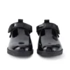 Chaussures Lachly T-Bar en cuir verni noir pour petites filles