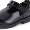 Chaussures Lachly T-Bar en cuir verni noir pour petites filles