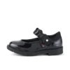 Chaussures pour bébés filles Lachly Butterfly Mj en cuir verni noir Chaussures pour bébés filles Lachly Butterfly Mj en cuir verni noir